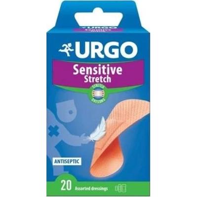 URGO Sensitive Stretch Plastry z opatrunkiem x 20 sztuk