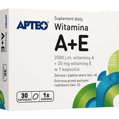 APTEO Witamina A+E 750 µg+20mg x 30 kapsułek