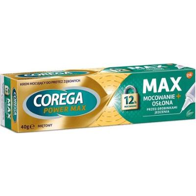 Corega Max Mocowanie + Osłona miętowy krem do protez 40g