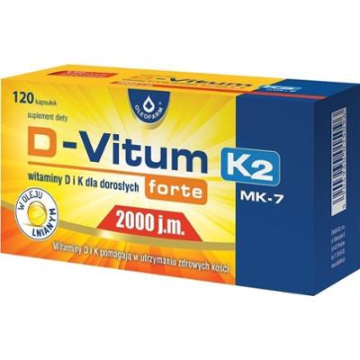 D-Vitum forte 2000 j.m. K2 x 120 kapsułek