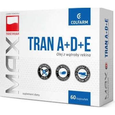 Tran z witaminami A+D+E x 60 kapsułek