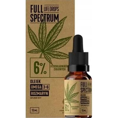 Full Spectrum Niefiltrowany olej konopny CBD 6% 15ml