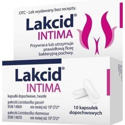 Lakcid Intima x 10 kapsułek dopochwowych