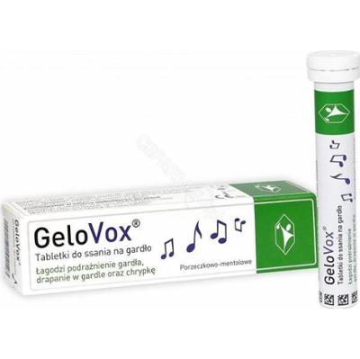 GeloVox porzeczka-mentol x 20 pastylek do ssania