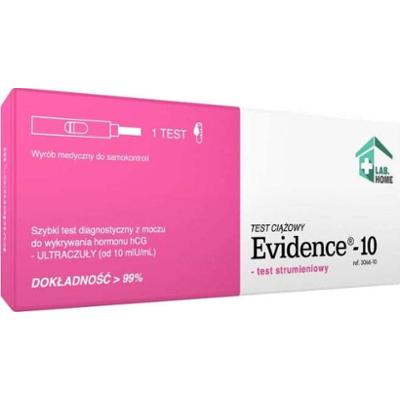 Test Evidence-10 strumieniowy ciążowy x 1 sztuka
