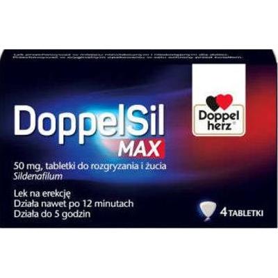 DoppelSil Max 50mg x 4 tabletki do rozgryzania i żucia