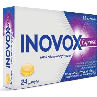 Inovox Express smak miodowo-cytrynowy x 24 pastylki do ssania
