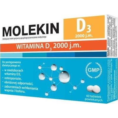 Molekin D3 2000 j.m x 60 tabletek