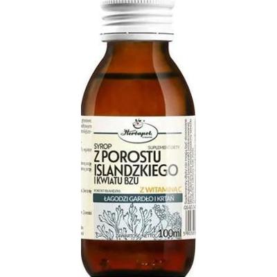 Syrop z porostu islandzkiego i kwiatu bzu z witaminą C 100ml