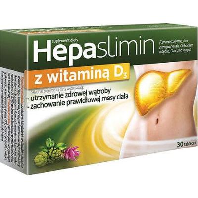 Hepaslimin z witaminą D3 x 30 tabletek