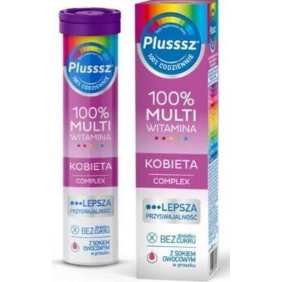 Plusssz 100% Multiwitamina Kobieta Complex x 20 tabletek musujących