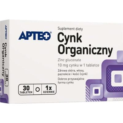 CYNK ORGANICZNY APTEO x 30 tabletek