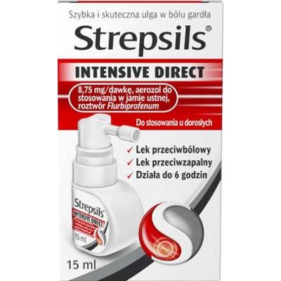 Strepsils Intensive Direct aerozol do stosowania w jamie ustnej 15ml