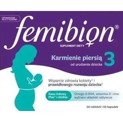 Femibion 3 Karmienie piersią 56 tabletek +56 kapsułek