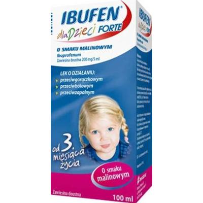 IBUFEN Forte zawiesina dla dzieci smak malinowy 100ml