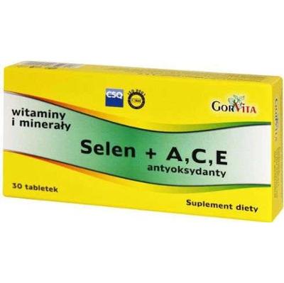 SELEN + A,C,E Antyoksydant x 30 tabletek