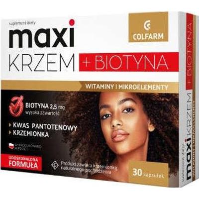 Maxi Krzem + Biotyna x 30 kapsułek