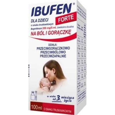 IBUFEN Forte zawiesina dla dzieci 100ml truskawkowy