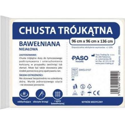 Chusta trójkątna bawełniana niejałowa 96 x 96 x 136cm x 1 sztuka