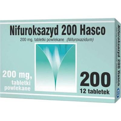 NIFUROKSAZYD 200mg x 12 tabletek