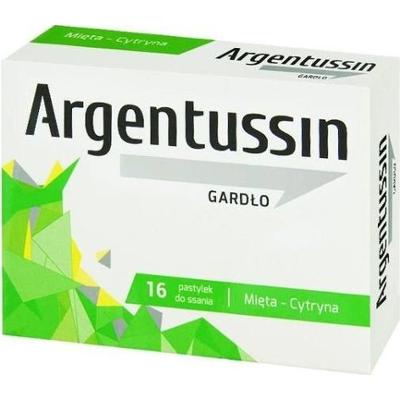 ARGENTUSSIN GARDŁO x 16 pastylek do ssania miętowo-cytrynowe