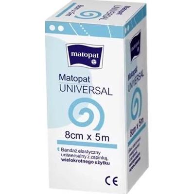 Matopat Universal Bandaż elastyczny 5m x 8cm z zapinką x 1 sztuka