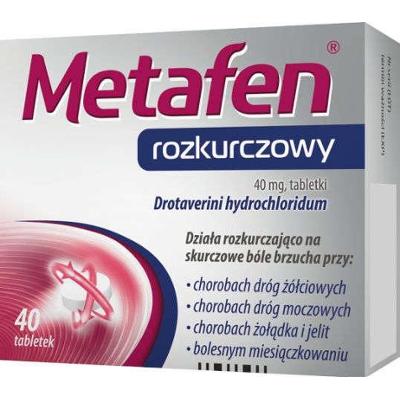 Metafen rozkurczowy 40mg x 40 tabletek