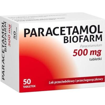 Paracetamol Biofarm 500mg x 50 tabletek