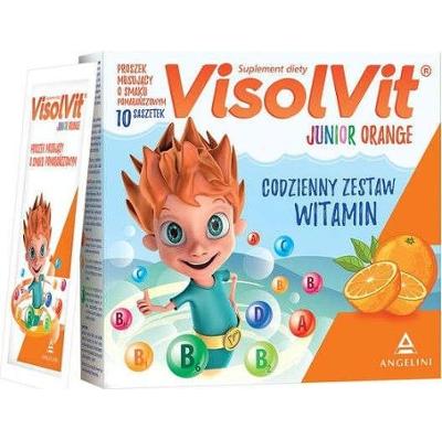 VISOLVIT Junior smak pomarańczowy x 10 saszetek