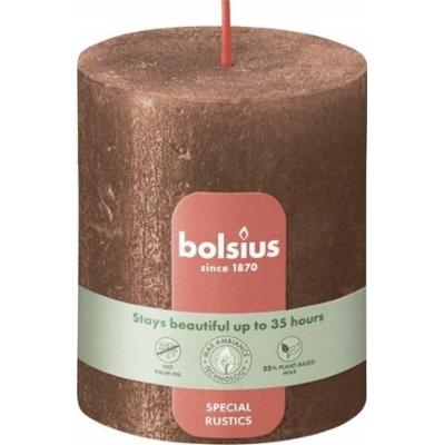 Bolsius Rustic Shimmer Miedziana świeca dekoracyjna 80/68 mm