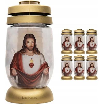 Bolsius Jezus-2 lampion  3s 12 znicz 6 sztuk