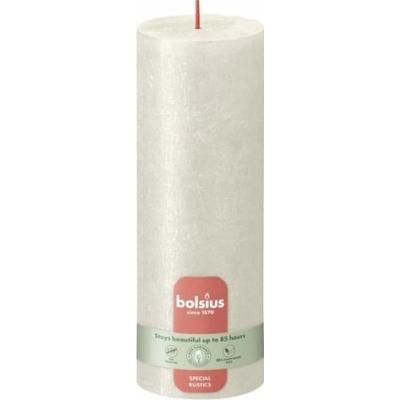 Bolsius Rustic Shimmer Kremowa świeca dekoracyjna 190/68 mm