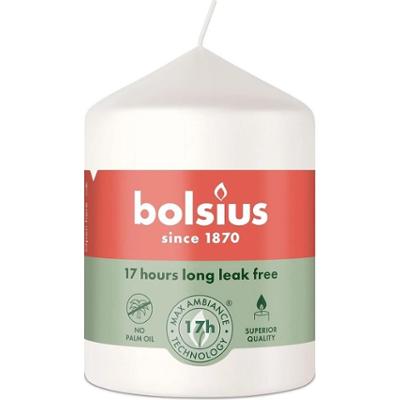 Bolsius Essentials Mroźna Biel świeca pieńkowa 80/58mm