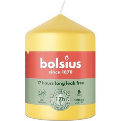 Bolsius Essentials Słoneczny Żółty świeca pieńkowa 80/58mm