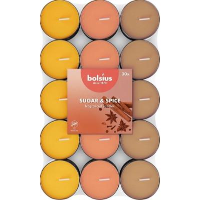 Bolsius Multi Coloured Cynamon podgrzewacze zapachowe 3,5 godzinne - 30 sztuk