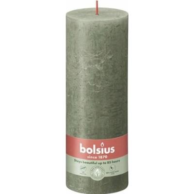 Bolsius Rustic Shine Zielona Oliwka świeca dekoracyjna 190/68
