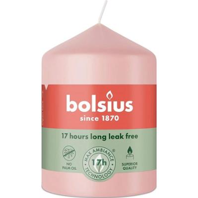 Bolsius Essentials Mglisty Róż świeca pieńkowa 80/58mm