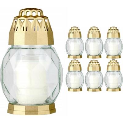 Bolsius Diamond Złoto przezroczysty lampion 6 sztuk