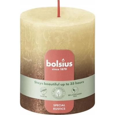 Bolsius Rustic Sunset Owsiany beż + Miedziany świeca dekoracyjna 80/68