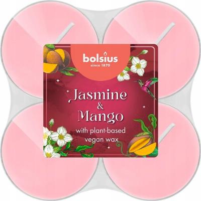 Bolsius Floral Fusion Jaśmin i Mango świece zapachowe Maxi 8h / 8 sztuk