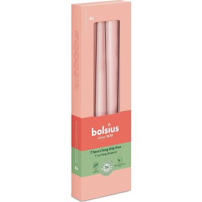 Bolsius MGLISTY RÓŻ świeca stołowa szpica 245/24 - 4 sztuki