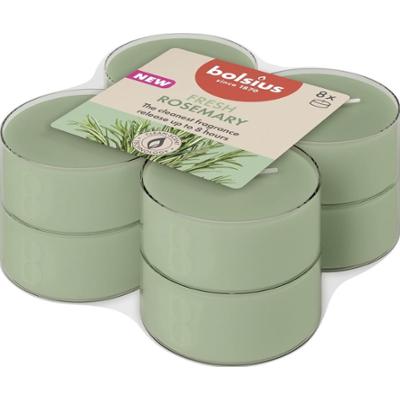 Bolsius True Scents Rozmaryn podgrzewacze zapachowe Maxi 8 godzinne - 8 sztuk