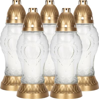 Bispol 4046 bezbarwny znicz szklany 5 sztuk