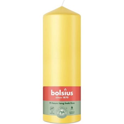 Bolsius Essentials Słoneczny Żółty świeca pieńkowa 200/68mm