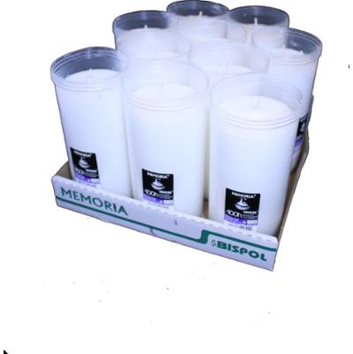 Bispol Memoria p600 wkłady parafinowe do zniczy 100 godzin palenia 10 sztuk