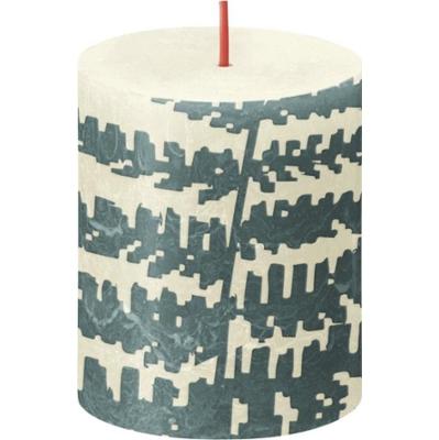 Bolsius Rustic Silhouette Delikatna Perła + Paproć świeca dekoracyjna 80/68 mm