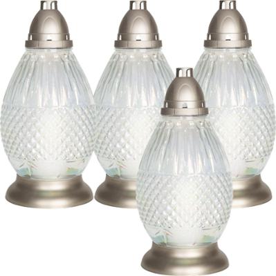 Bispol 5039 bezbarwny znicz szklany 4 sztuki