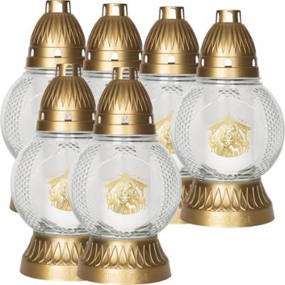 Bispol 3048 bezbarwny znicz szklany 6 sztuk