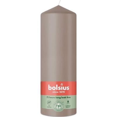 Bolsius Essentials Jasny Taupe świeca pieńkowa 200/68mm