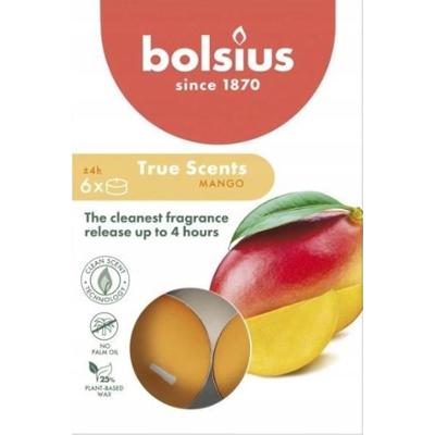Bolsius True Scents Mango podgrzewacze zapachowe 4 godzinne - 6 sztuk